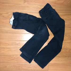 2 pairs of Abercrombie slim straight chinos.